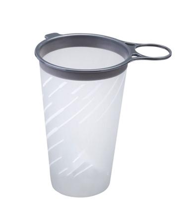 DIGJOBK Toothbrush Cup Foldable Soft Cup Water Bag Ultralight for Outdoor Sports Marathon Cycling Trailing Running(Color:White)
