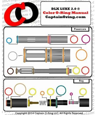 DLX Luxe 2.0 Powercore & Reg Color Coded 5X Box Oring Rebuild Kit - Buy Online on GoSupps.com