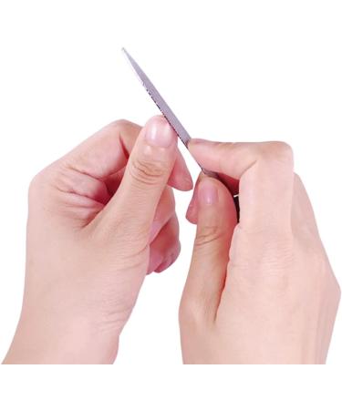 3 Pack Stainless Steel Heavy Duty Metal Nail Files for Natural Nails - Diamond Sapphire Grit Fingernail Files with Sharp Pointed Tip, Non Slip Handle - Black - Buy Online on GoSupps.com