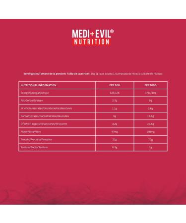 Medi-Evil Nutrition Whey Dynamic Protein Raspberry Cream Flavour 600g 20 Servings Whey Protein Powder for Muscle Growth Vegetarian Raspberry Cream 20 Servings (Pack of 1) - Buy Online on GoSupps.com