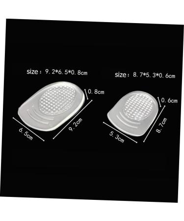 FOMIYES Heel Pads - 8 Pairs Silicone Inserts for Achilles Pain Relief & High Heel Lift - Comfortable Half Insole Cushions - Buy Online on GoSupps.com
