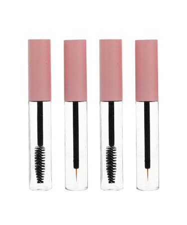 FOMIYES 4pcs Eyeliner Stick Clear Mascara Shadow Tip Liner Tube Shadow Tip Liner Bottles Make up Travel 10x1.5cm Pink