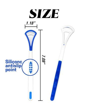 GXXMEI 40PCS Tongue Scraper for Adults, Tongue Scraper Cleaner, Blue Tongue Cleaner, Oral Care Scrapers Kits Plastic Tongue Brush for Reducing Bad Breath Adults Kids Healthy Oral Care Tools Easy to Us - Buy Online on GoSupps.com