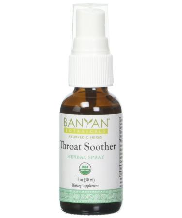 Banyan Botanicals Throat Soother Herbal Spray   Organic Herbal Throat Spray  for Throat Comfort and Immune Support*   1 fl oz.   Non-GMO Sustainably Sourced Vegetarian