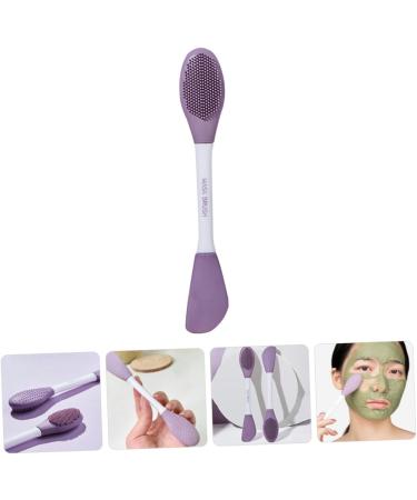 Housoutil Makeup Cleanser Brush Wash Brush Dual Sided Applicator Scrubbers Silicone Cleansing Brush Clay Applicator Cleaning Scrubber Mud Cleaner Facial Plastic - Buy Online on GoSupps.com
