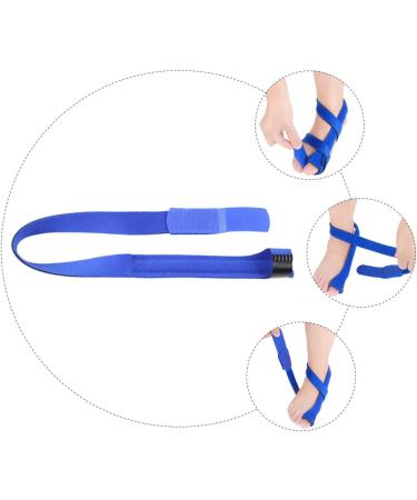 CLISPEED Toe Separator Set - 4pcs Thumb Brace & Hallux Toe Splitter for Foot Care | Blue Cloth Stretcher Toe Strap for Health - 59x12cmx4pcs - Buy Online on GoSupps.com