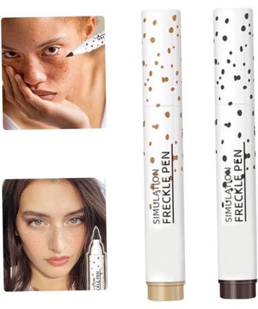 2PCS Freckle Makeup Tool Natural Lifelike Freckles Makeup with Longlasting Waterproof Function - Buy Online on GoSupps.com