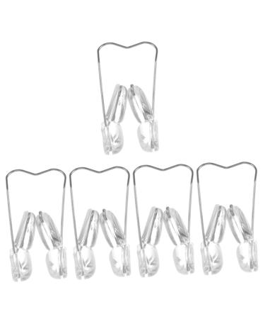 POPETPOP 5 Pi ces pince-nez noseclip nose clip formeur de nez en silicone pinces modeler le nez outil l ve-nez clip de levage du nez perforation Leveur petit appareil Orth ses Fa onneur 6x3cmx5pcs Comme Indiqu x5pcs
