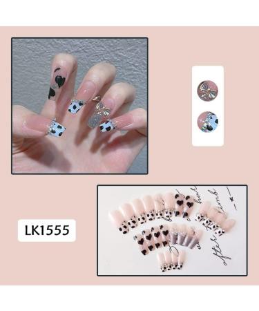 Press on Nails Fake Nails Full Cover Nude False Nails Artificial Finger Acrylic Nail Manicure Kit Artificial Ballerina Nail Tips Fingernails Decoration for Women Girls Nail Art (Color : A) (A) - Buy Online on GoSupps.com