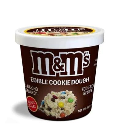 Suppliionline M&Ms Edible Cookie Dough- Milk Chocolate Flavor Egg Free Recipe Delectable Doughs - Ready to Eat Eat Raw Pack of 1