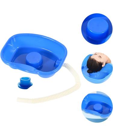ToddMomy Shampoo Basin for Bed Hair Washing | Retractable Hose & Plastic Compartment - Ideal for Disabled Pregnant Women Seniors & Kids - Blue - Buy Online on GoSupps.com