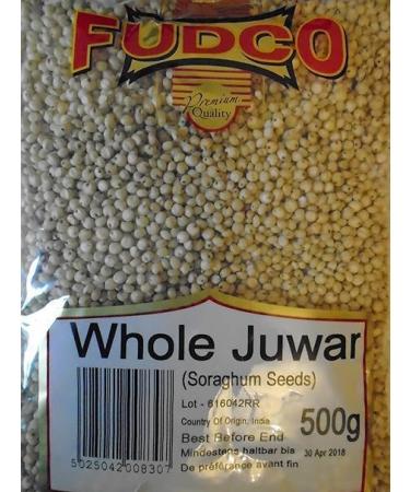 Fudco Whole Juwar | 500G | Sorghum Whole | Whole Sorghum Millet | Whole Grains | High Protein | Cholam | Millet Grains | Indian Origin | Each 500g | Pack Of 2 - Buy Online on GoSupps.com