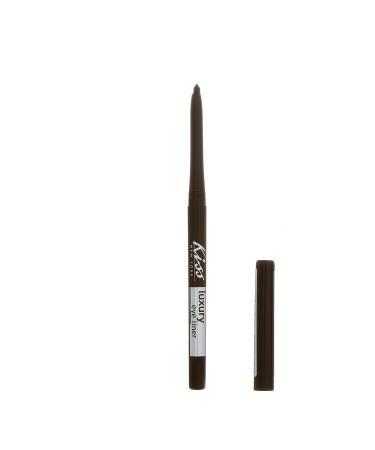 KISS Luxury Eyeliner (Intensifying Brown) 1 Count (Pack of 1) Intensifying Brown