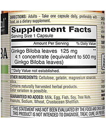 Mason Vitamins Ginkgo Biloba 500mg | 180 Gelatin Capsules x 2 Bottles | Total 360 Capsules - Buy Online on GoSupps.com