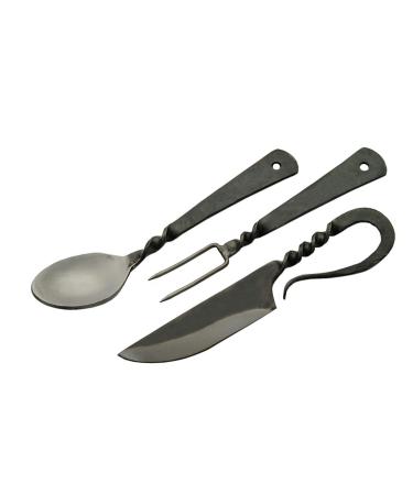 SZCO Supplies 7.25"" Fork Knife and Spoon Medieval Eating Utensil Set, Multicolor (HS-4406)