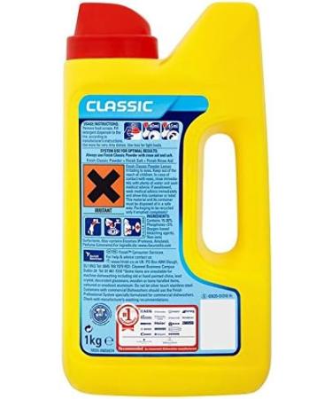 Finish Dishwasher Powder Classic Lemon 1 kg - Powerful Cleaning Formula - Buy Online on GoSupps.com