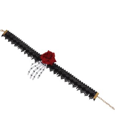 Buy Jeffergarden Halloween Lace Necklace - Realistic Soft Skin-Friendly Jewelry for Weddings & Special Dates - Buy Online on GoSupps.com