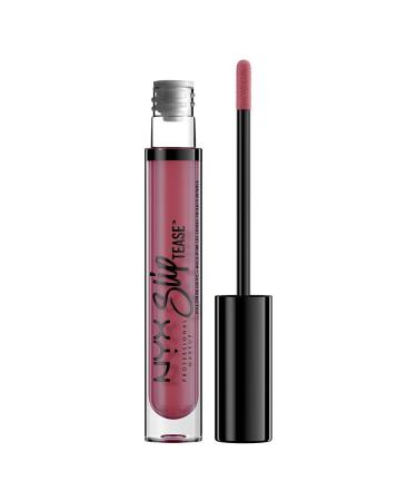 NYX PROFESSIONAL MAKEUP Slip Tease Full Color Lip Oil  Liquid Lipstick - Bang Bang (Muted Deep Plum) Bang Bang 0.13 Fl Oz (Pack of 1)