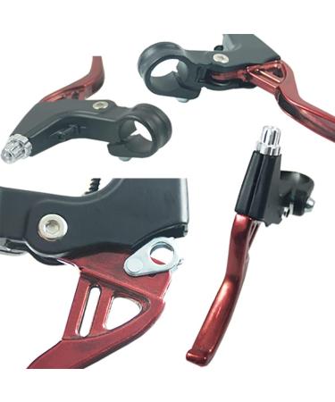 Lomodo 6-Piece Bicycle Brake Accessories: 2 Aluminum Brake Levers, 2 V Brake Sets, 2 Brake Wires - Red | For Mountain, Road, MTB Bikes - Buy Online on GoSupps.com
