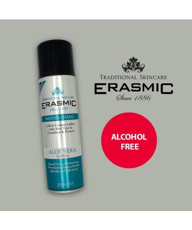 erasmic Shave Foam 300ml Aloe - Buy Online on GoSupps.com