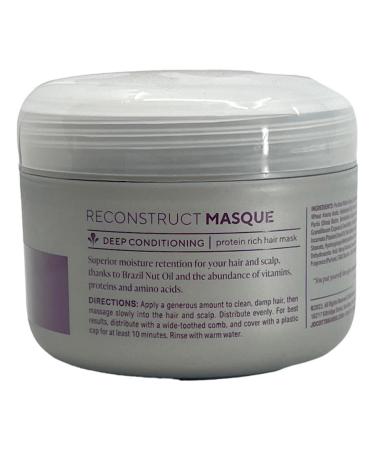 ReconstructMasque Hair Mask with Brazil Nut Oil - Protein-Rich Moisture & Hair Growth - Deep Conditioning for Dry & Damaged Hair (8 oz - Buy Online on GoSupps.com