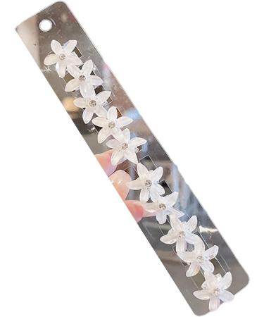 Versatile Crystal Hair Clip Delicate Flower Crystal Barrettes Shining Crystals Braiding Hair Pendants Decorative Clips H Purple - Buy Online on GoSupps.com