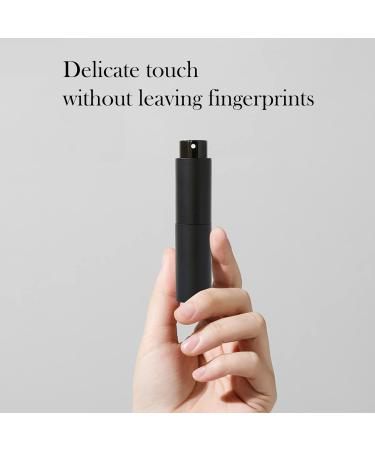 Portable Refillable Mini Perfume Atomizer Bottles - Travel Accessories (10ml 2 Pack) - Black & White - Buy Online on GoSupps.com