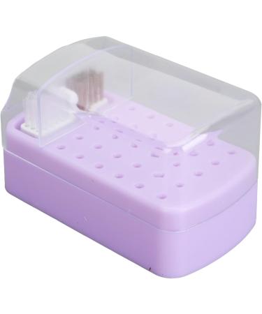 Nail Drill Bit Holder Nail Drill Bit Holder 30 Holes Dustproof Portable Manicure Accessories Stable Base for Artist for Salon (PURPLE) - Buy Online on GoSupps.com
