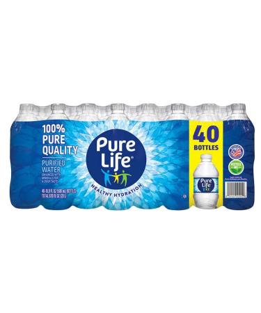 Nestle Waters Nestle Pure Life Purified Water (16.9oz / 40pk), 676 Fl Ounce