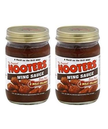 Hooters Sauce Wing Sauce 3 Mile Island (Pack of 2)