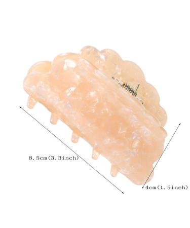 3-Pack Colorful Acrylic Hair Claw Clips for Women - Medium Hair Crab Clamp (Color A) - Buy Online on GoSupps.com