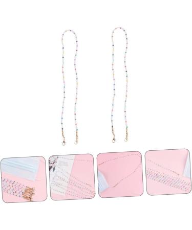 Minkissy 6pc Mask & Glasses Hanging Chain - Sturdy Anti-Lost Slipproof Ear Protector Chains with Pearl Design for Eyewear - Buy Online on GoSupps.com