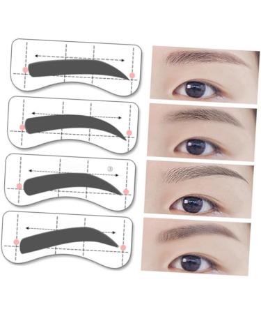 FRCOLOR 96 Pairs 8 Eyeshadow Eyebrow Makeup Tools Eyebrow Stickers Eyebrow Card Suite Conjoined Card - Buy Online on GoSupps.com