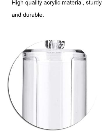Uxsiya Cotton Pad Dispenser - Acrylic Cotton Swab Holder for Home Use | Stylish & Functional Cotton Pad Storage - Buy Online on GoSupps.com