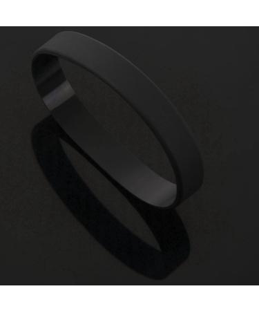 SRMAN 2X Fashion Silicone Rubber Elasticity Bracelet - Black Wrist Band Cuff for Trendy Styles | International Shipping Available - Buy Online on GoSupps.com