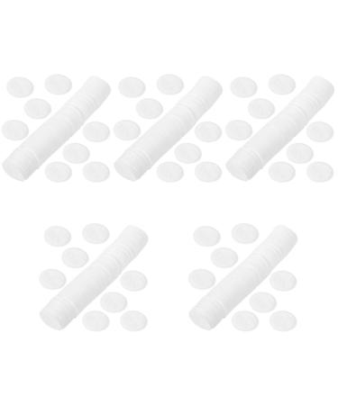 FRCOLOR 500 Pcs Thick Overlock Cotton Disposable Cosmetic Pads Absorbent Cosmetic Pads Eye Makeup Remover Disposable Makeup Sponge Face Pads Travel Facial Mask Non-Woven Fabric White Clean