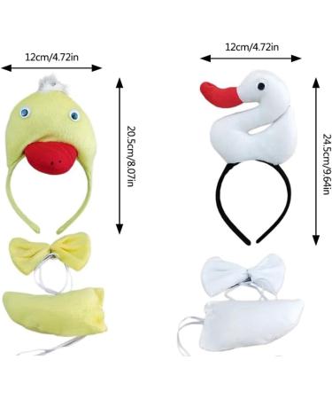 hgnxa Skirt Duck Geese Headbands Collar Tail Animal Geese Hair Hoop for Kids Shows Duck Animal Hairbands Cartoon Costume - Buy Online on GoSupps.com
