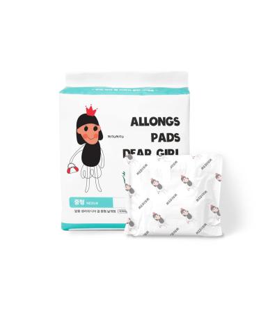 allongs - Women's Sanitary Napkins with Wings (Medium Size) korean pad Unscented Absorbent Regular Size Sanitary Napkins  a sanitary pad