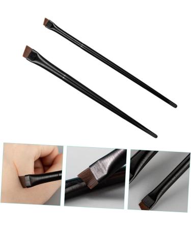 Healeved 9 Sets Women Eyeliner Brush Wood Makeup Tool Multi Function Eyebrow Brush Black - Buy Online on GoSupps.com
