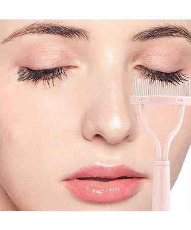 RIYAN 1 Set of Pink Portable Mini Eyelash Curler Set Extension Eyelash Comb Curler Curling Naturally and Lasting - Buy Online on GoSupps.com