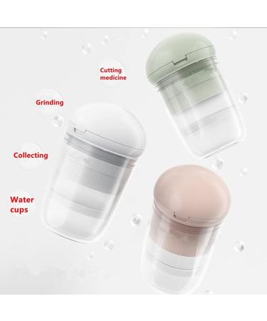 Pill Cutter Splitter with Dispenser & Travel Organizer - Stainless Steel Blade for Small or Large Pills - Pink - Buy Online on GoSupps.com