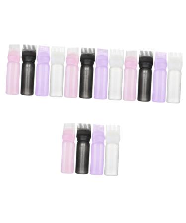 FOMIYES 16 Pcs Hair Salon Hair Shampoo Bottle Hair Salon Supplies Root Comb Applicator Hair Oiling Bottles Hair Bottle Applicator Barbershop Bottles Hair Dye Bottle Applicator Root Bottle 17.00X4.50X4.50CMx4pcs Assorted Colorx4pcs