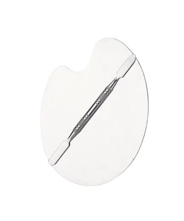 Yajimsa Metal makeup | Makeup mixer paint tray with fine grinding and double-ended non-slip toning stick for lipstick foundation Yajimsa