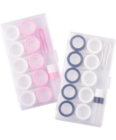 Solustrie 6-Sentence Portable Storage Box for Colored Contact Lenses - Contact Lens Case Kit - Travel-Friendly White Container - Buy Online on GoSupps.com