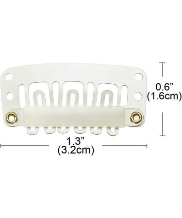 20 Pcs Metal Snap Clips for Hair Extensions - 32mm Blonde | Hair Wefts Accessories - Buy Online on GoSupps.com