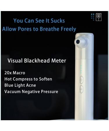 WEedsy Blackhead Remover Pore Vacuum Blemish Extractor Comedones Removal for Men & Women Pore Cleaning Device Electric Visual Blackhead Device - Buy Online on GoSupps.com
