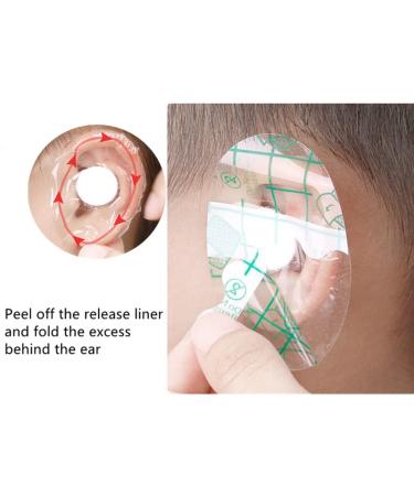 80 Pack Waterproof Ear Covers for Kids | Disposable Transparent Ear Stickers & Shoe Protectors for Bathing & Water Sports - Buy Online on GoSupps.com