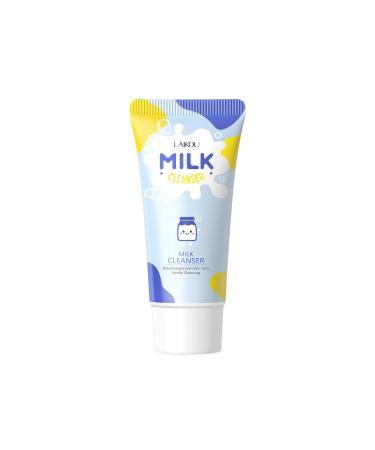 1 PC Milk Facial Cleanser Gentle Cleansing Moisturizing Skin and Even Skin Tone Friendly for Sensitive Skin 50g