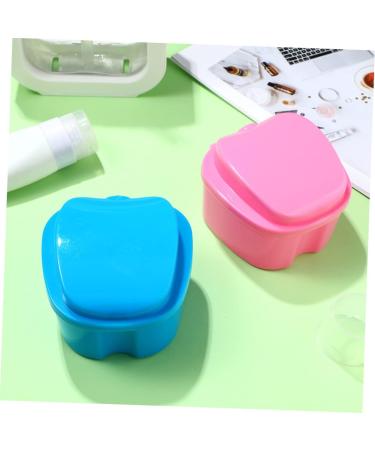 Minkissy Pink Plastic Tooth Box Set - 2 Ventilated Retainer Cases for Prosthesis - International Shipping Available - Buy Online on GoSupps.com