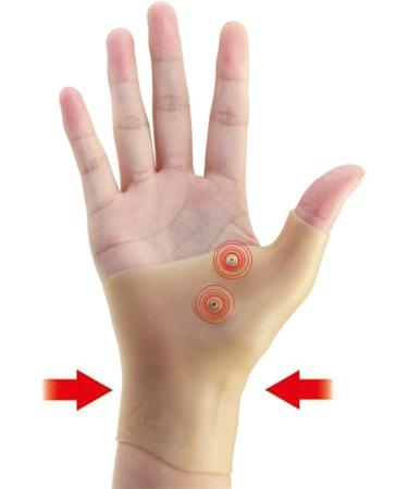Silicone Gel Magnetic Therapy Gloves for Arthritis Pain Relief - Waterproof Support for Hands & Thumbs (2 Pcs - Buy Online on GoSupps.com